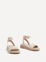 Linzi Cream Two-Part Kara Sandals - Image 3 of 5