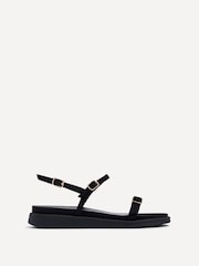 Linzi Black Phoenix Buckle Strap Sandals - Image 2 of 5