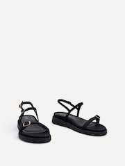 Linzi Black Phoenix Buckle Strap Sandals - Image 3 of 5