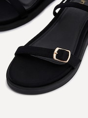 Linzi Black Phoenix Buckle Strap Sandals - Image 5 of 5