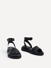 Linzi Black Two-Part Kara Sandals - Image 3 of 5