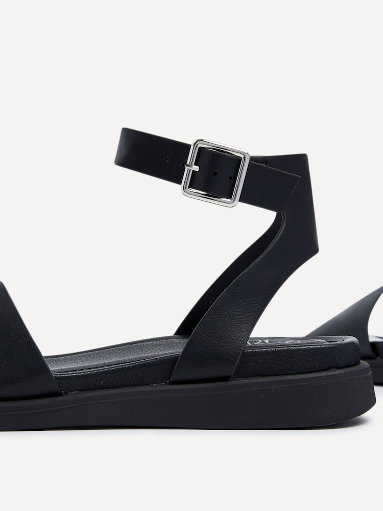 Linzi Black Two-Part Kara Sandals - Image 5 of 5