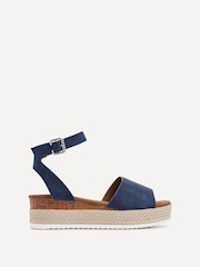 Linzi Blue Resort Two-Part Espadrille Sandals - Image 2 of 5