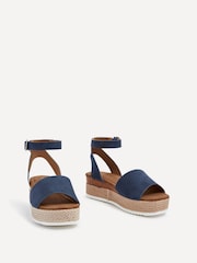 Linzi Blue Resort Two-Part Espadrille Sandals - Image 3 of 5