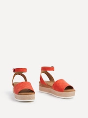 Linzi Orange Resort Two-Part Espadrille Sandals - Image 3 of 5