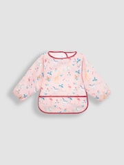 JoJo Maman Bébé Pink Safari Deluxe Sleeved Bib - Image 2 of 4