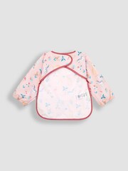 JoJo Maman Bébé Pink Safari Deluxe Sleeved Bib - Image 3 of 4