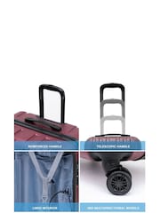 Flight Knight Medium Check-In Hold Luggage Hardcase Travel Black Suitcases Set Of 2 - Image 3 of 5