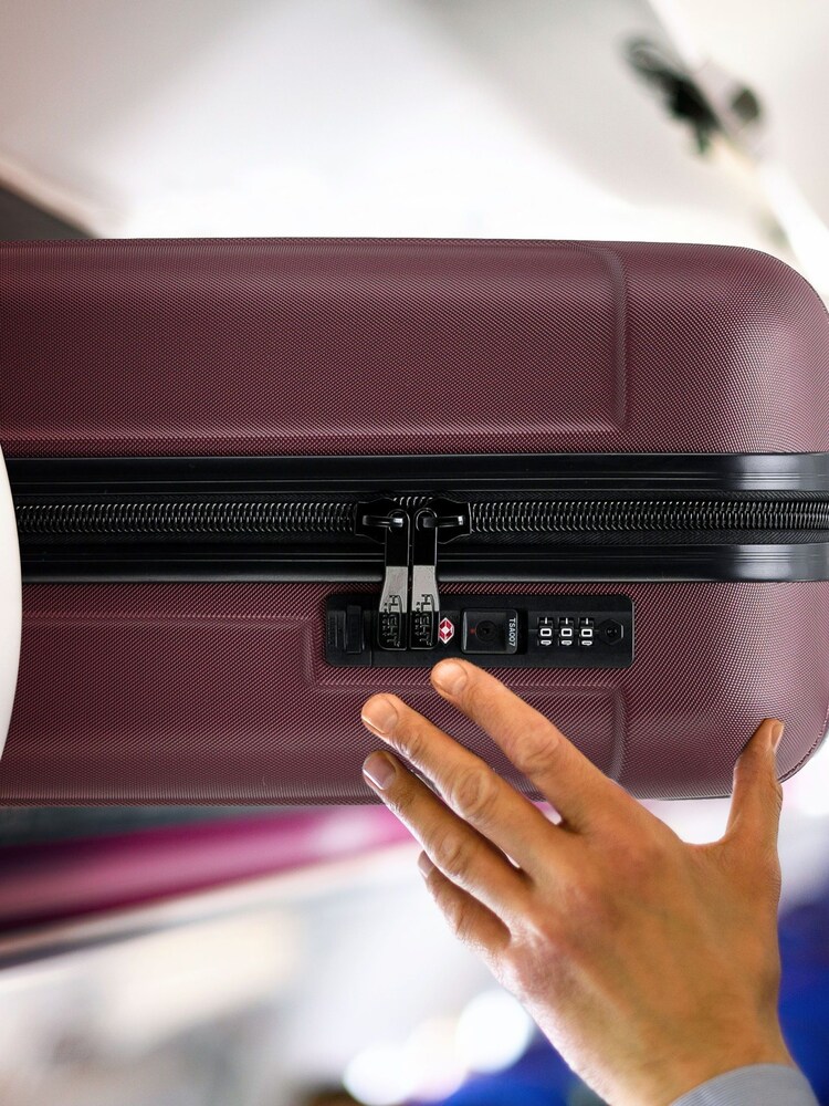 Flight Knight Medium Check-In Hold Luggage Hardcase Travel Black Suitcases Set Of 2 - Image 5 of 5
