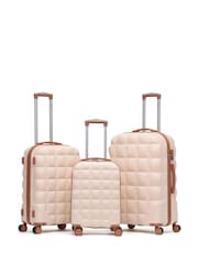 Flight Knight Set Of 2 Large Check-In Hold Luggage Bubble Hardcase Travel Black Suitcases - Image 1 of 7