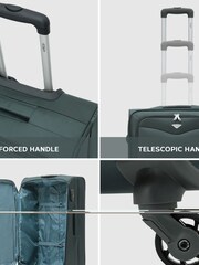 Flight Knight Medium Check-In Hold Luggage Soft Case Travel Suitcases Set of 2 - Image 2 of 4