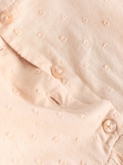 Beige Crochet Detail Baby 100% Cotton Woven Dress And Bloomer Set (0mths-2yrs) - Image 13 of 13