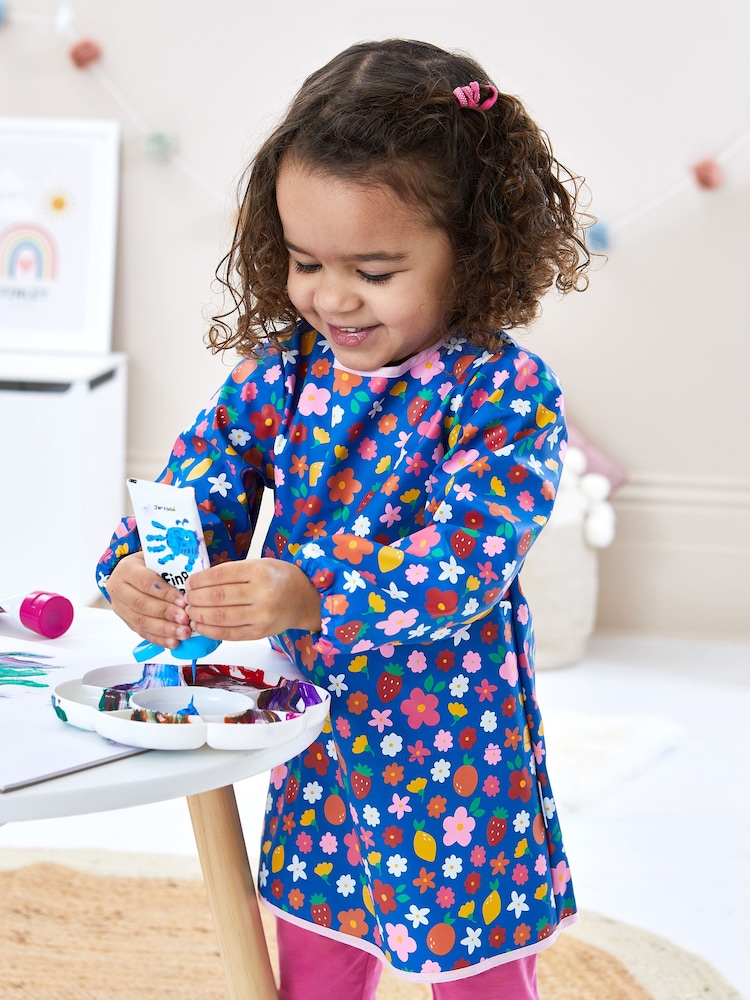 JoJo Maman Bébé Blue Floral Multi-Purpose Coverall - Image 2 of 6