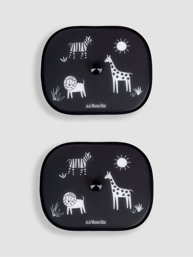JoJo Maman Bébé 2-Pack Pop-Up Safari Car Sunshades - Image 1 of 1