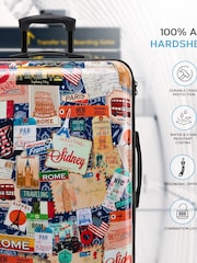 Flight Knight Medium and Large Check-In Hold Luggage Hardcase Travel Suitcases Set Of 2 - Image 2 of 6