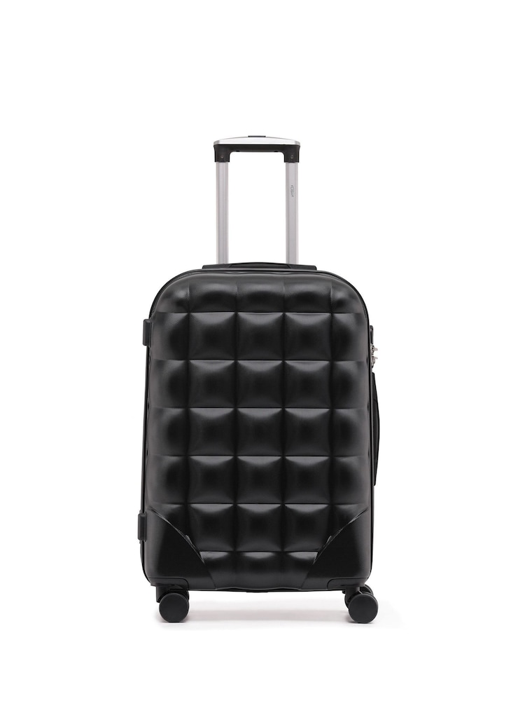 Flight Knight Medium & Large Check-In Hold Luggage Bubble Hardcase Travel Suitcases Set of 2 - Image 2 of 8 Flight Knight Medium & Large Check-In Hold Luggage Bubble Hardcase Travel Suitcases Set of 2 - Image 2 of 8