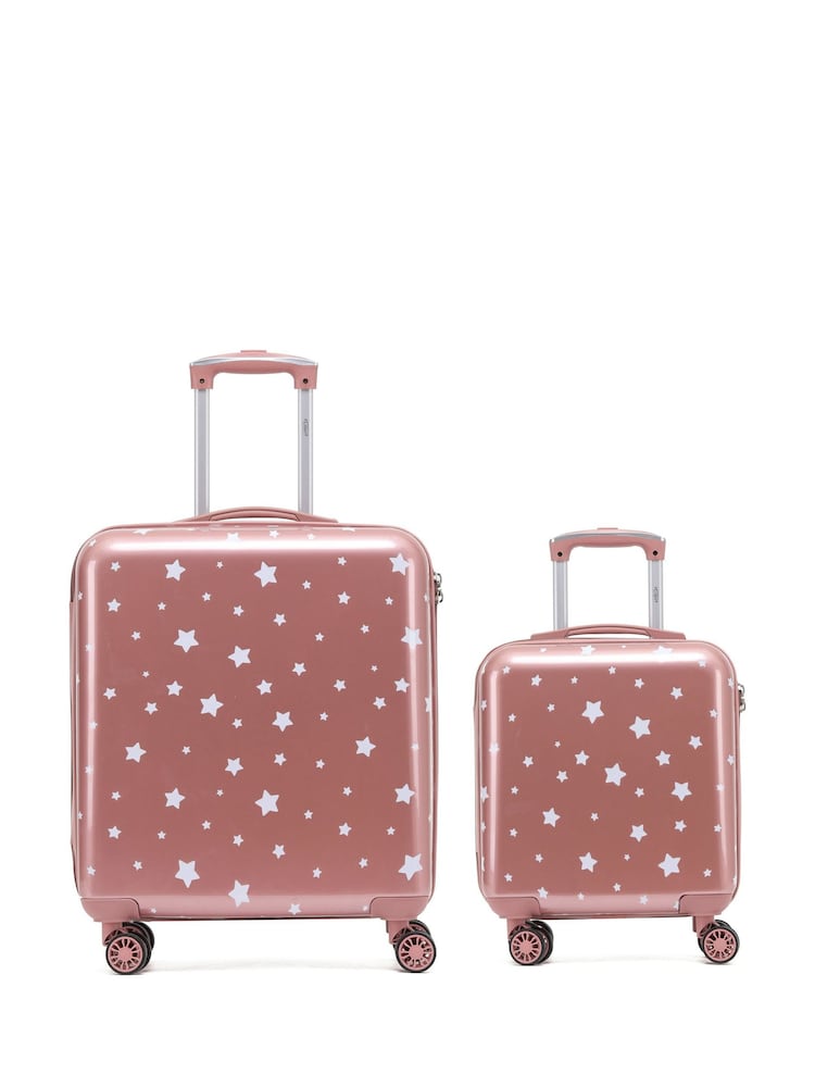 Flight Knight Medium and Large Check-In Hold Luggage Hardcase Travel Suitcases Set Of 2 - Image 1 of 1