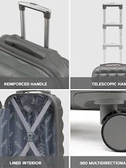 Flight Knight Medium & Large Check-In Hold Luggage Bubble Hardcase Travel Suitcases Set of 2 - Image 3 of 7