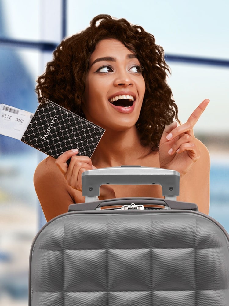 Flight Knight Medium & Large Check-In Hold Luggage Bubble Hardcase Travel Suitcases Set of 2 - Image 7 of 7