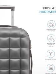 Flight Knight Medium Check-In & Small Carry-On Bubble Hardcase Travel Black Luggage Set of 2 - Image 2 of 5