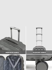 Flight Knight Medium Check-In & Small Carry-On Bubble Hardcase Travel Black Luggage Set of 2 - Image 3 of 5