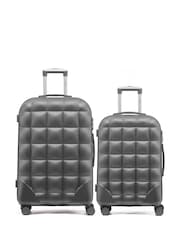 Flight Knight Medium Check-In & Small Carry-On Bubble Hardcase Travel Black Luggage Set of 2 - Image 6 of 6