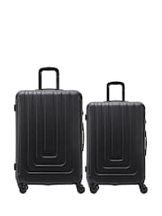 Flight Knight Large Black Check-In Hold Luggage Hardcase Travel Suitcases Set of 2 - Image 3 of 5