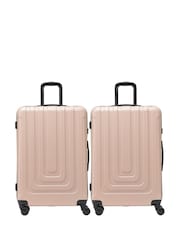 Flight Knight Large Check-In Hold Luggage Hardcase Travel Suitcases Set of 2 - Image 1 of 7
