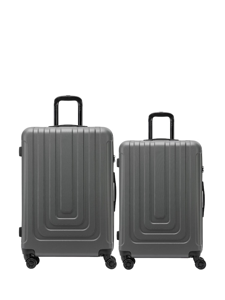 Flight Knight Medium Check-In and Small Carry On Bubble Hardcase Travel Suitcase Set of 2 - Image 1 of 6