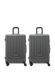 Flight Knight Large Check-In Hold Luggage Hardcase Travel Suitcases Set of 2 - Image 1 of 6