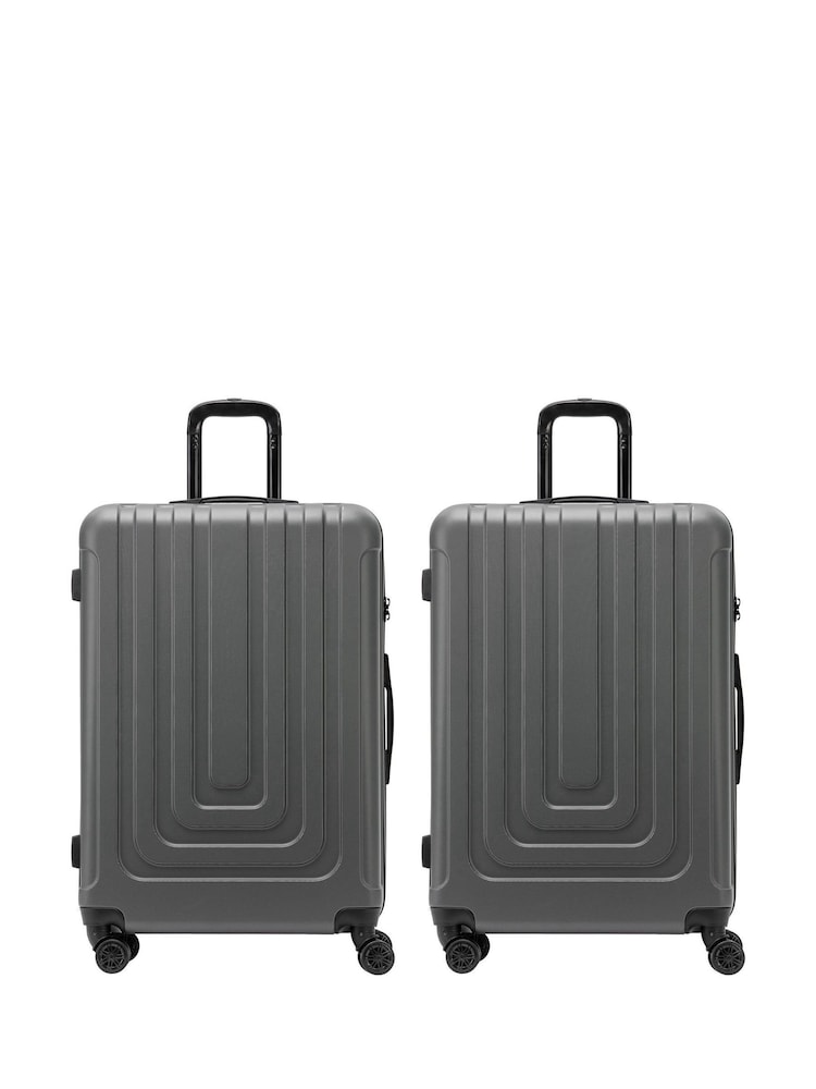 Flight Knight Large Check-In Hold Luggage Hardcase Travel Suitcases Set of 2 - Image 1 of 6