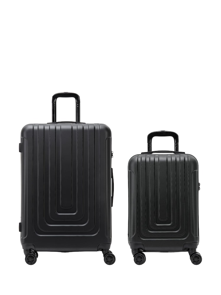 Flight Knight Medium and Large Check-In Hold Luggage Hardcase Travel Suitcases Set Of 2 - Image 1 of 7