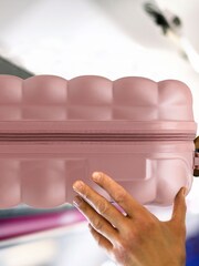 Flight Knight Medium & Large Check-In Hold Luggage Bubble Hardcase Travel Suitcases Set of 2 - Image 3 of 4