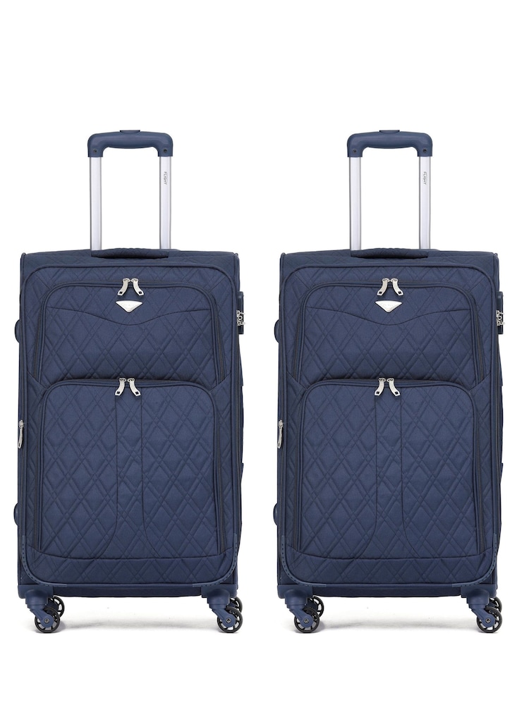 Flight Knight Medium Check-In Hold Luggage Soft Case Travel Suitcases Set of 2 - Image 1 of 1