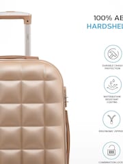 Flight Knight Medium Check-In Hold Luggage Bubble Hardcase Travel Brown Suitcases Set Of 2 - Image 4 of 8