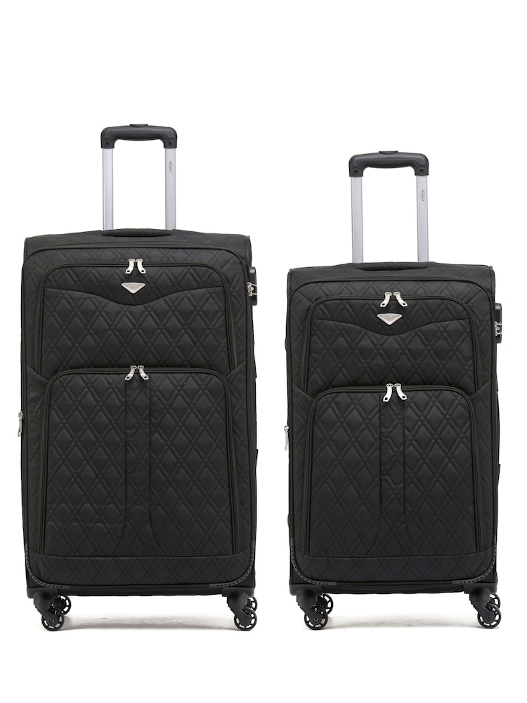 Flight Knight Medium Check-In and Small Carry On Soft Case Travel Suitcases Set Of 2 - Image 1 of 1