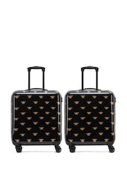 Flight Knight Medium Check-In Hold Luggage Hardcase Travel Pink Suitcases Set Of 2 - Image 1 of 1