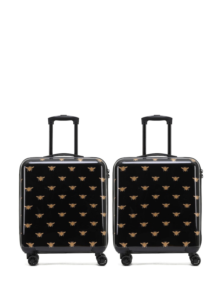 Flight Knight Medium Check-In Hold Luggage Hardcase Travel Pink Suitcases Set Of 2 - Image 1 of 1