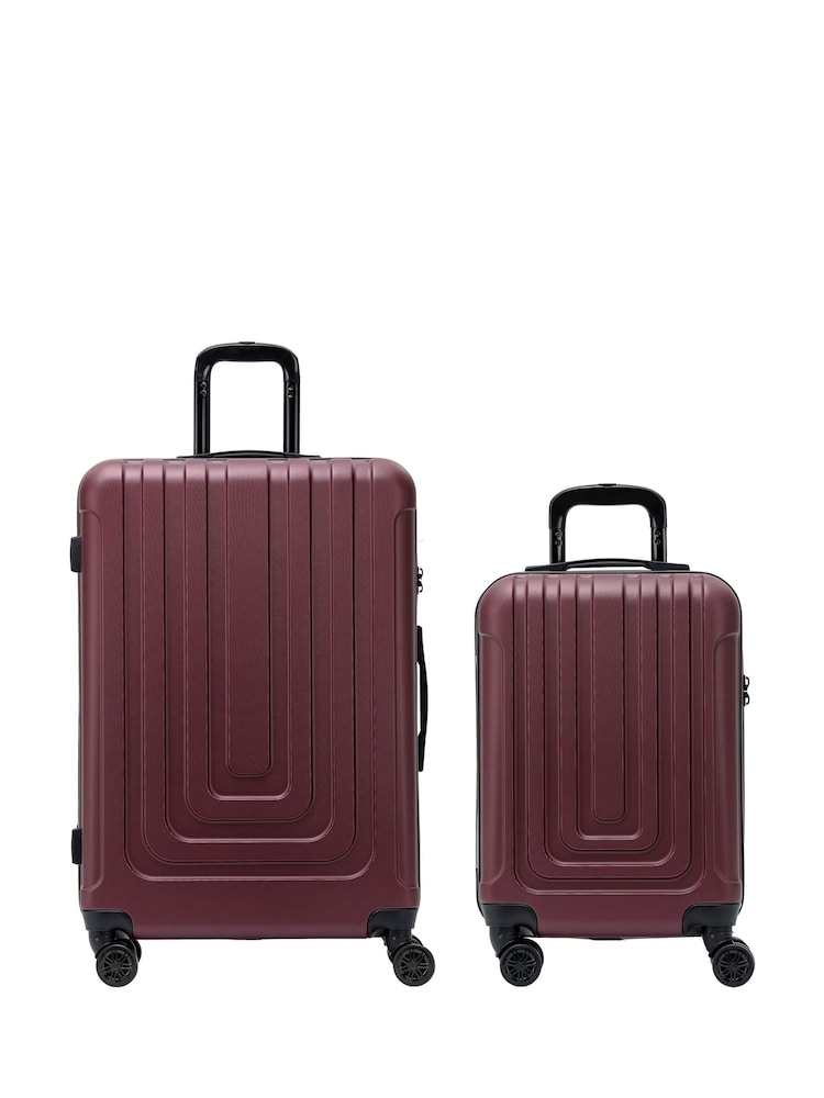 Flight Knight Medium and Large Check-In Hold Luggage Hardcase Travel Suitcases Set Of 2 - Image 1 of 7
