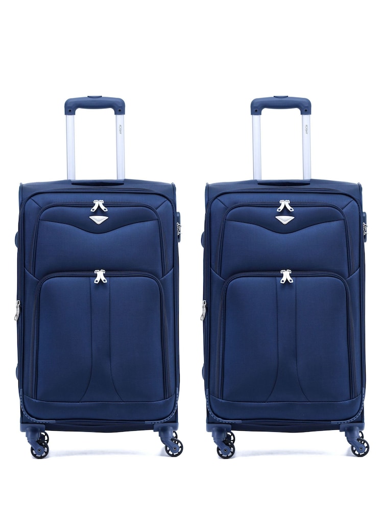 Flight Knight Medium Check-In Hold Luggage Soft Case Travel Suitcases Set of 2 - Image 1 of 1