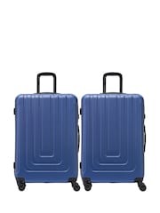 Flight Knight Large Black Check-In Hold Luggage Hardcase Travel Suitcases Set of 2 - Image 1 of 1