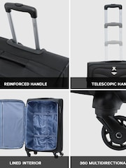 Flight Knight Medium & Large Check-In Hold Luggage Soft Case Travel Suitcases Set of 2 - Image 8 of 8