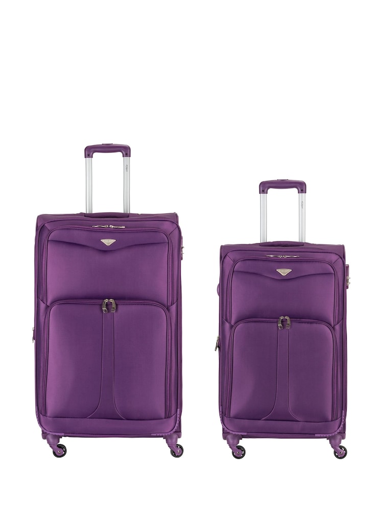 Flight Knight Medium Check-In and Small Carry On Soft Case Travel Suitcases Set Of 2 - Image 1 of 6