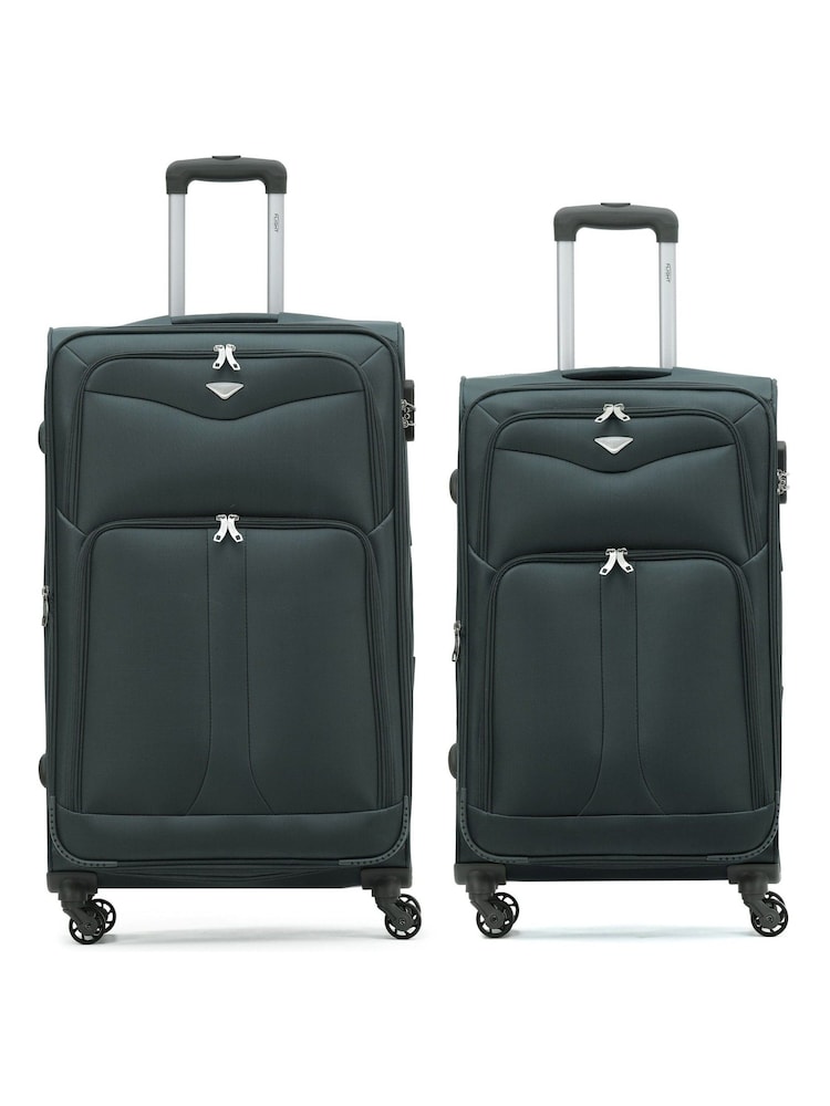 Flight Knight Medium Check-In and Small Carry On Soft Case Travel Suitcases Set Of 2 - Image 1 of 7