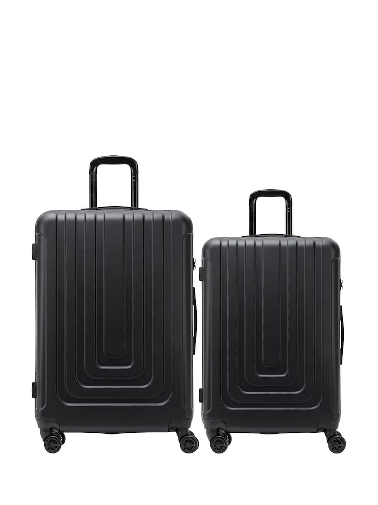 Flight Knight Medium Check-In and Small Carry On Bubble Hardcase Travel Suitcase Set of 2 - Image 1 of 7