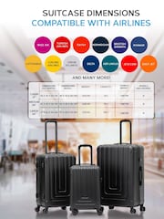 Flight Knight Medium Check-In and Small Carry On Bubble Hardcase Travel Suitcase Set of 2 - Image 6 of 7