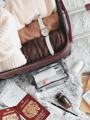 Flight Knight Medium Check-In & Small Brown Carry-On Bubble Hardcase Travel Luggage Set Of 2 - Image 6 of 7