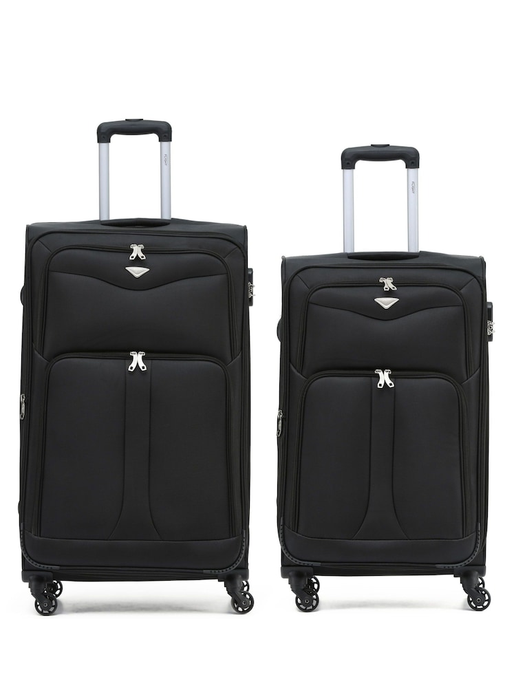 Flight Knight Medium Check-In and Small Carry On Soft Case Travel Suitcases Set Of 2 - Image 1 of 1