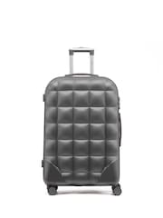 Flight Knight Set Of 2 Large Check-In Hold Luggage Bubble Hardcase Travel Black Suitcases - Image 2 of 8