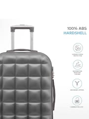 Flight Knight Set Of 2 Large Check-In Hold Luggage Bubble Hardcase Travel Black Suitcases - Image 5 of 8